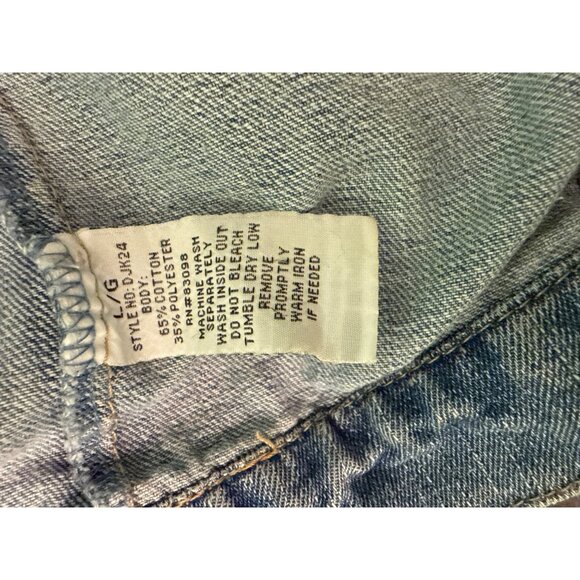 Ci Sono Denim Collection Light Wash Womens Cropped Jean Jacket With Button Front - Picture 5 of 7